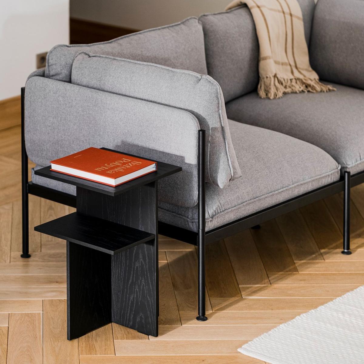 Vulcano Black Atik Bedside Table – image 2