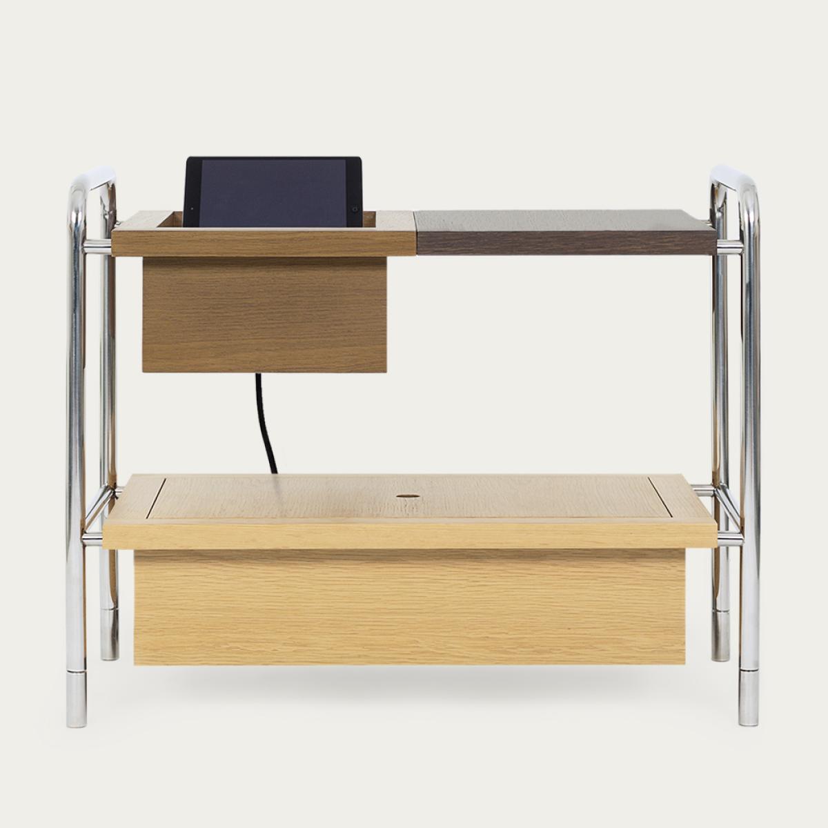 Samuel Side Table W/ Charging Box – image 1