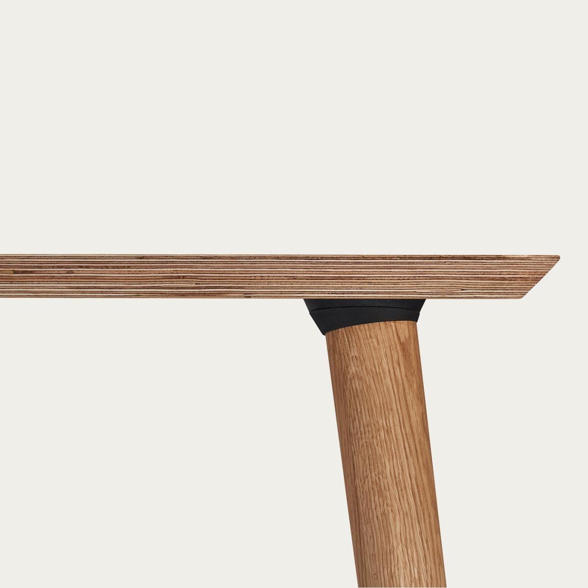 Oak Veneer Wood Classic Desk – image 2