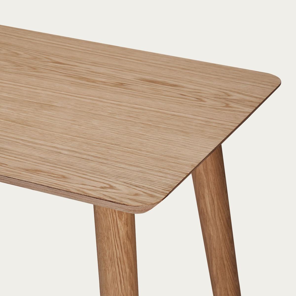 Oak Veneer Wood Classic Desk – image 3