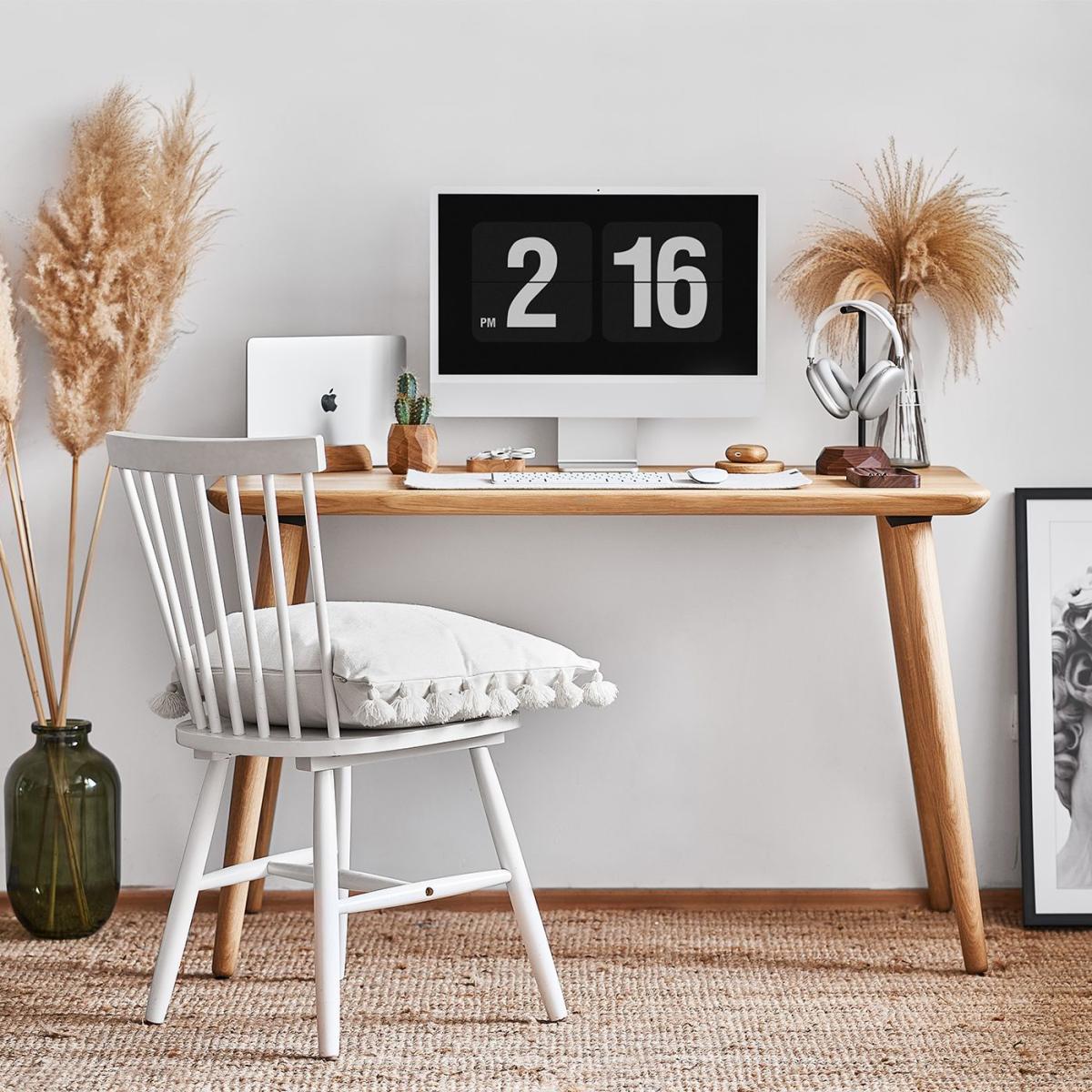 Oak Veneer Wood Classic Desk – image 4