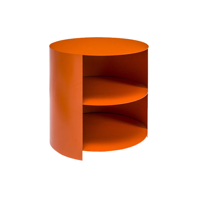 Orange Hide Side Table – image 1