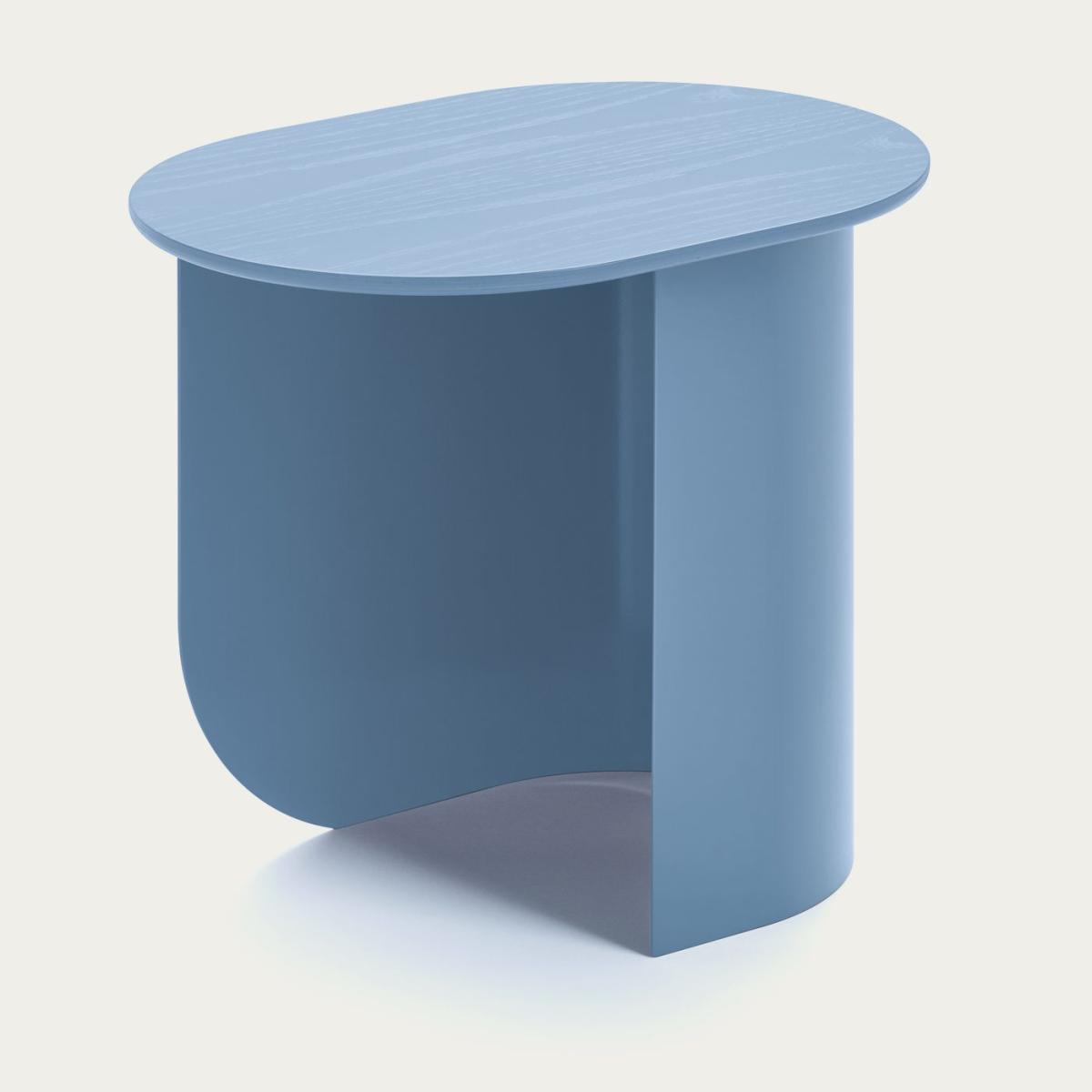 Pigeon Blue Plateau Side Table