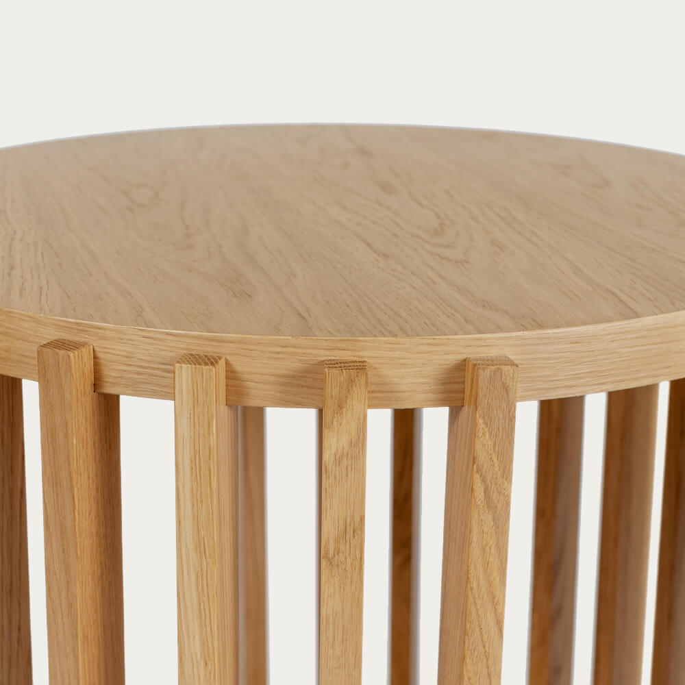 Oak Drum Side Table – image 5