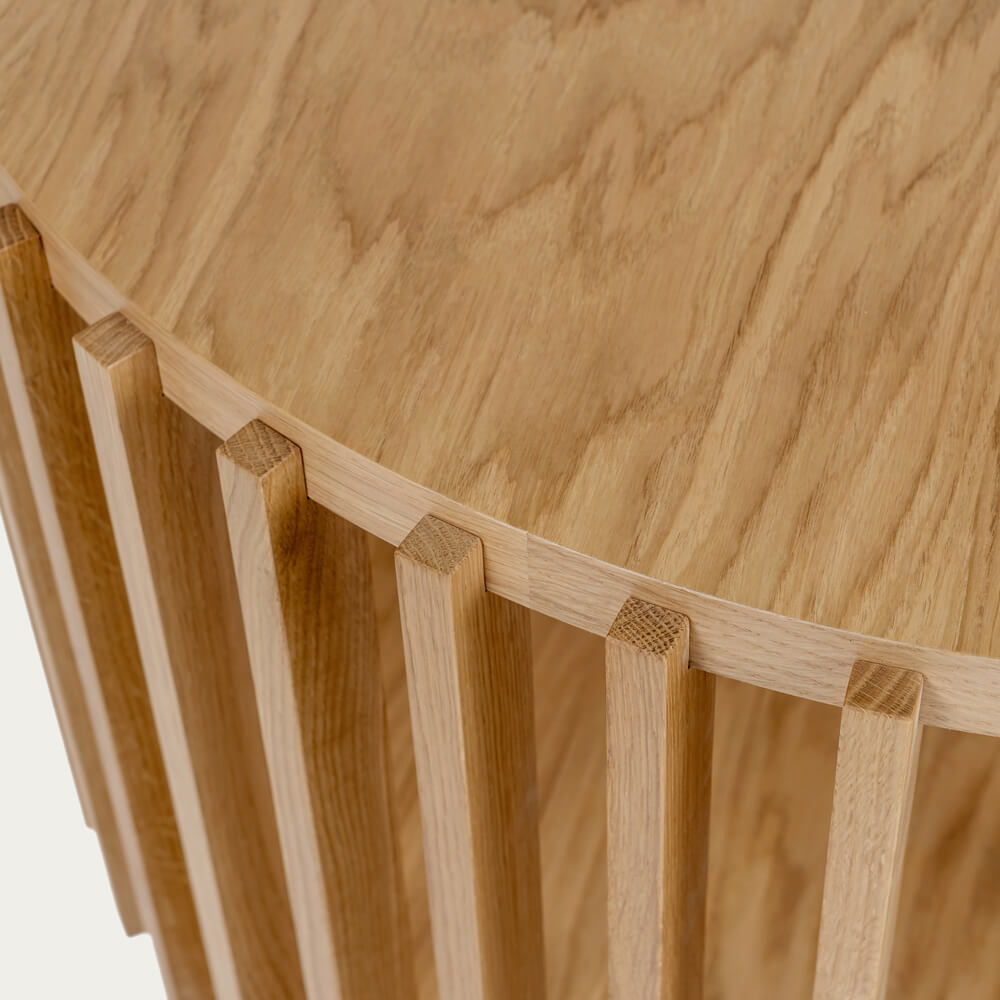 Oak Drum Side Table – image 7