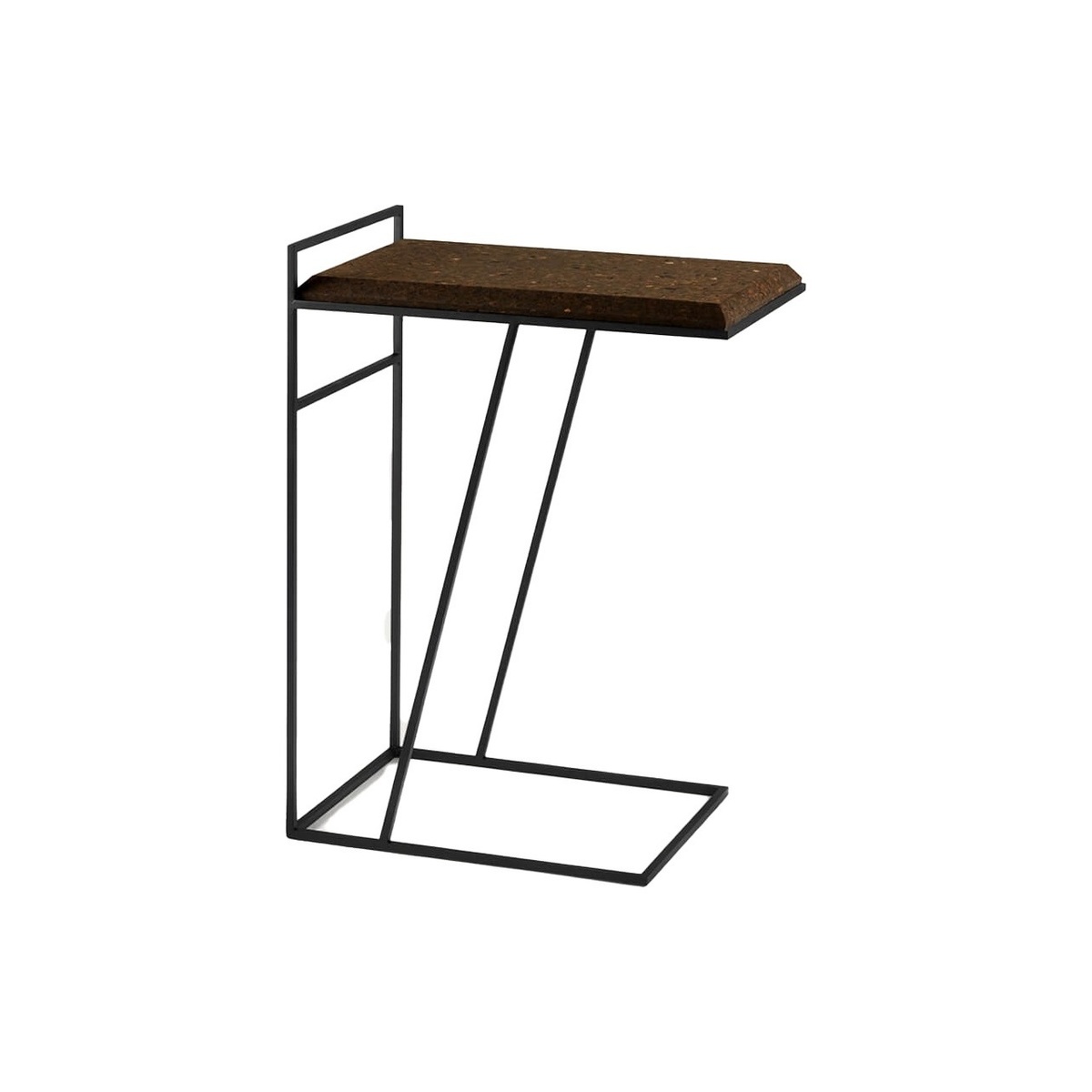 Dark Cork And Black Legs Grão #3 Side Table – image 1