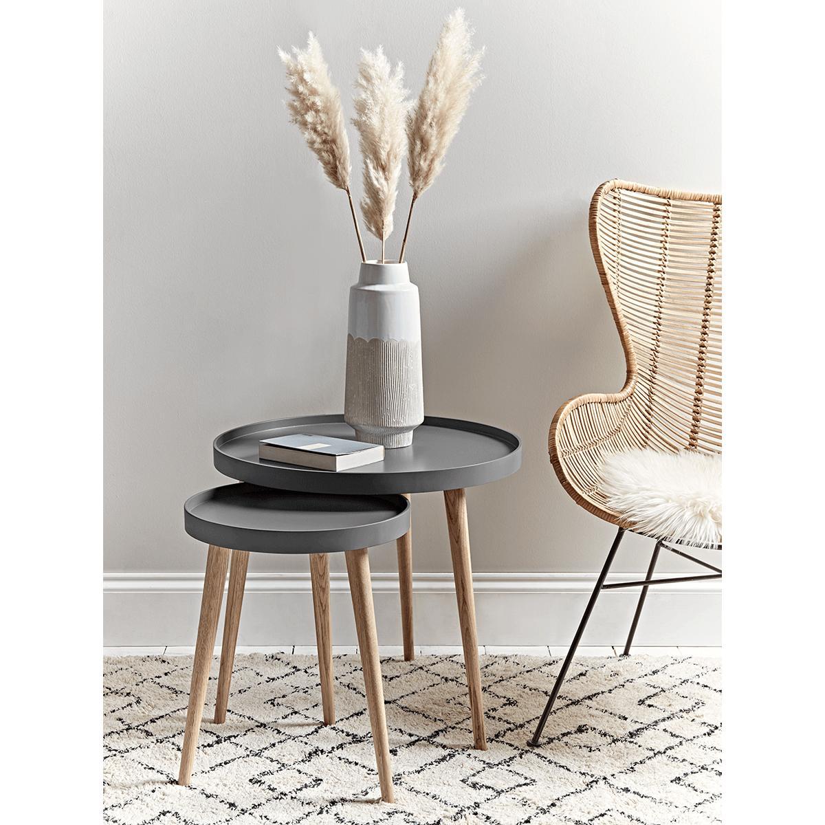 Small Mila Side Table - Charcoal – image 1