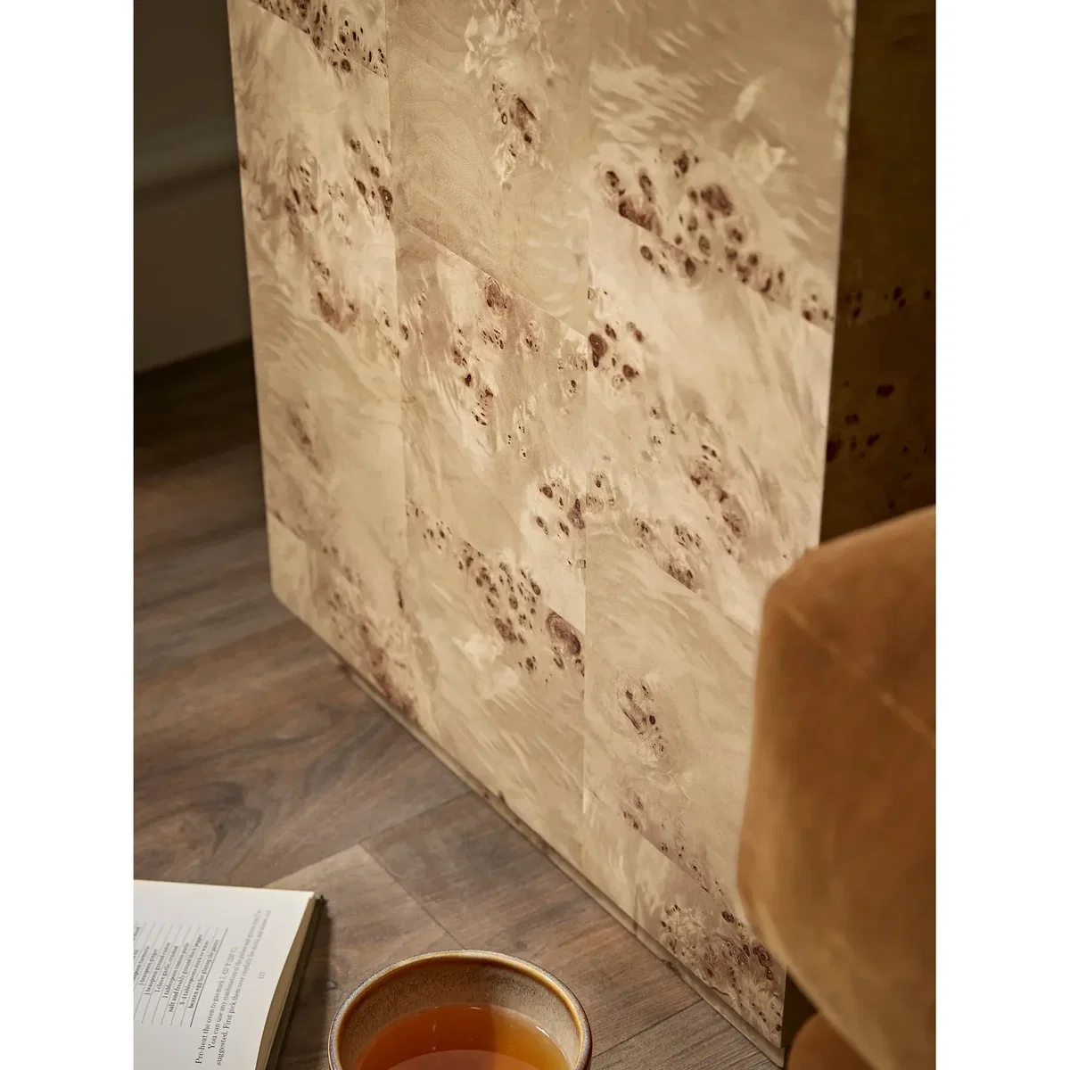 Burl Wood Side Table – image 3