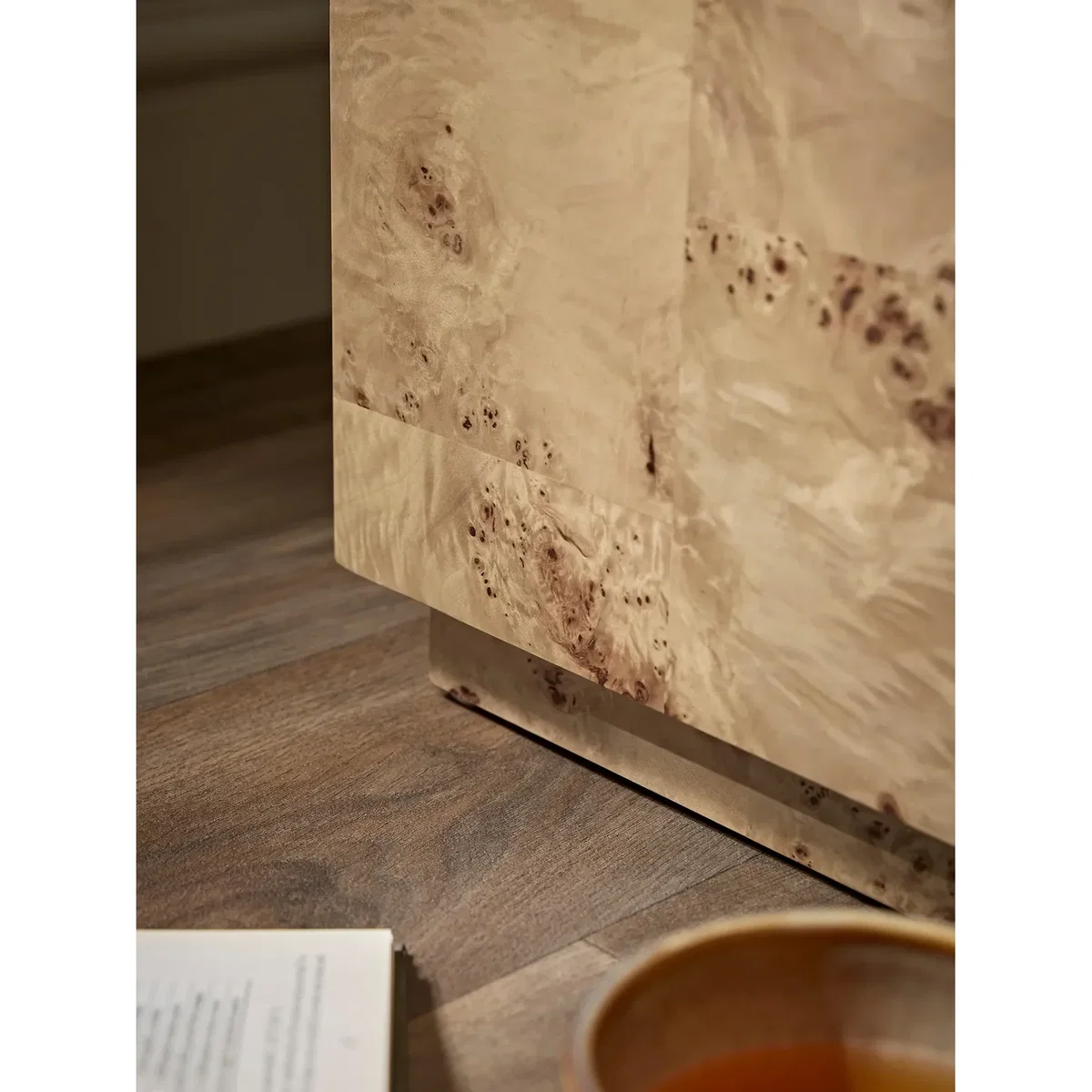 Burl Wood Side Table – image 4