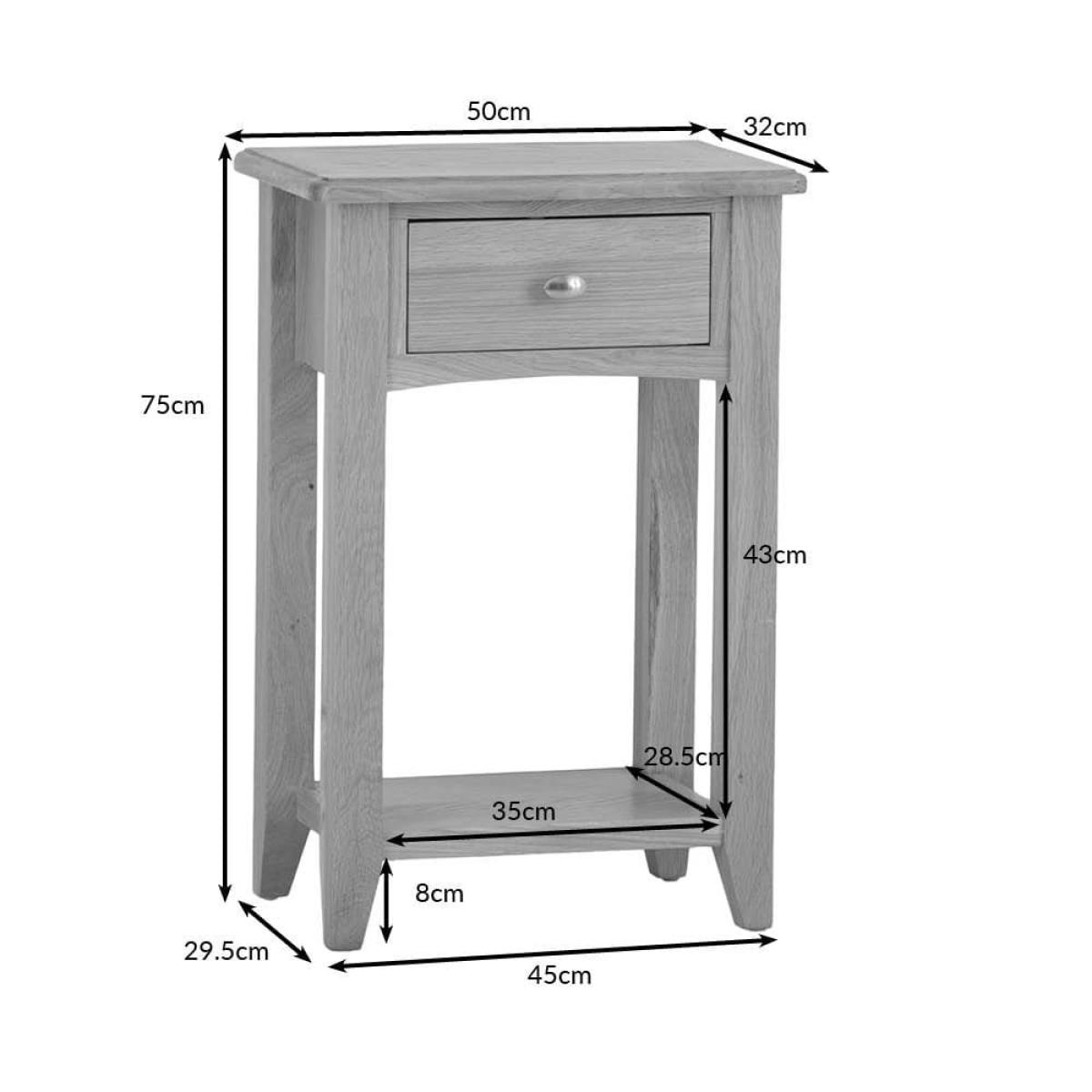 Gloucester Oak Telephone Table – image 11