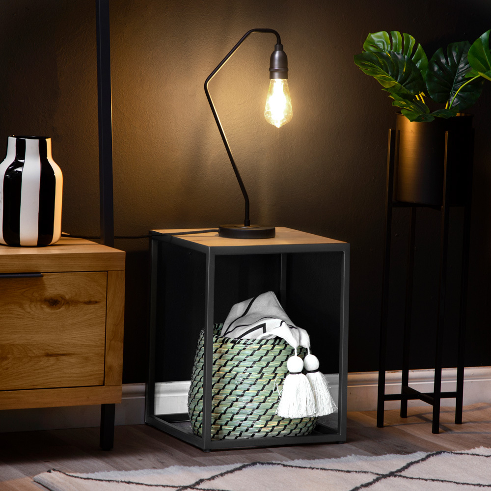 Urban Industrial Oak Side Table – image 3