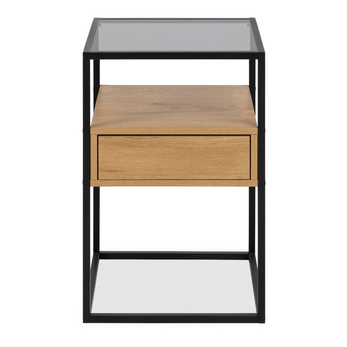 £10 Off Randolf Side Table, Oak Effect & Black – image 5