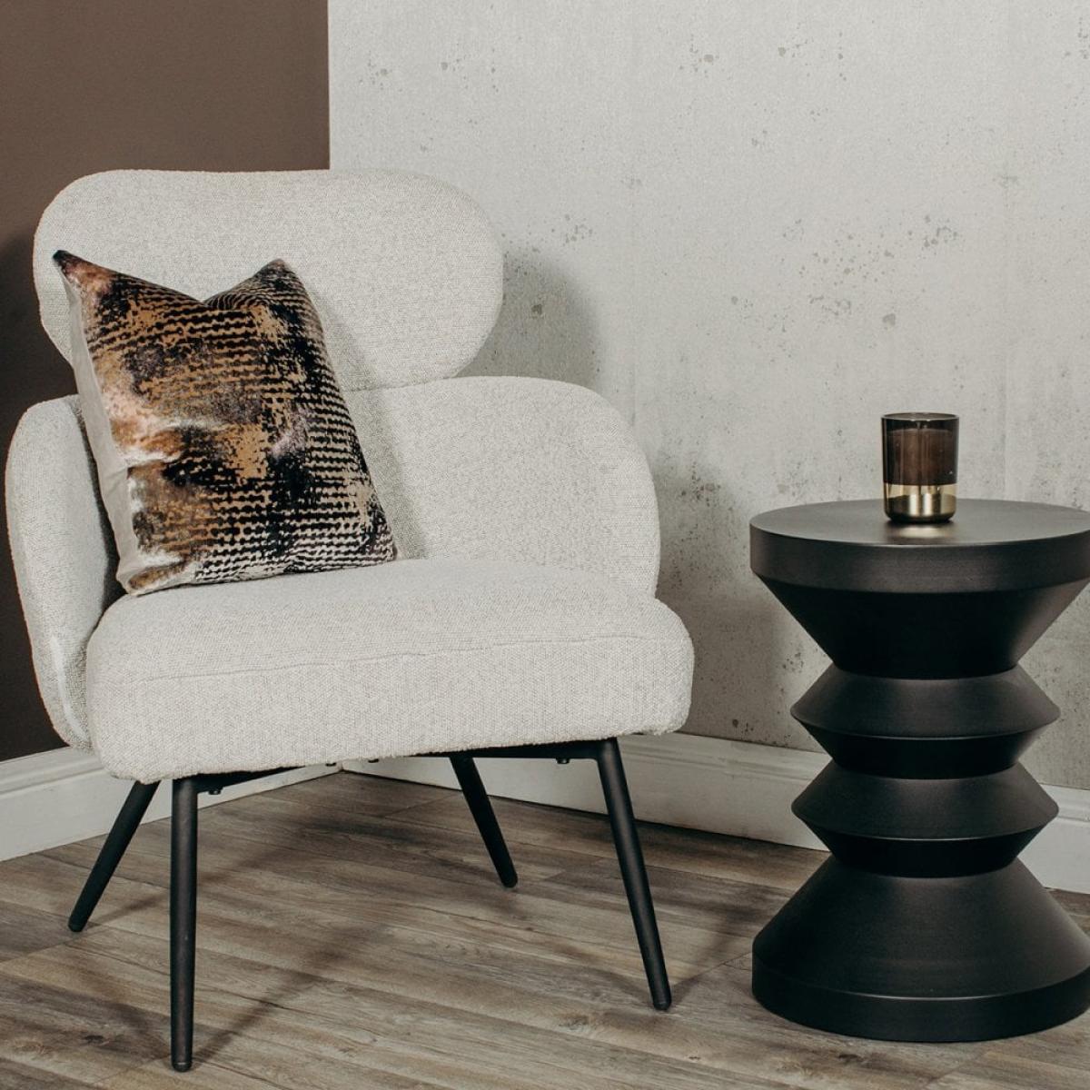 Blaise Round Side Table, Black – image 3