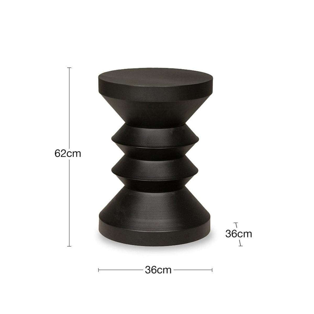 Blaise Round Side Table, Black – image 5