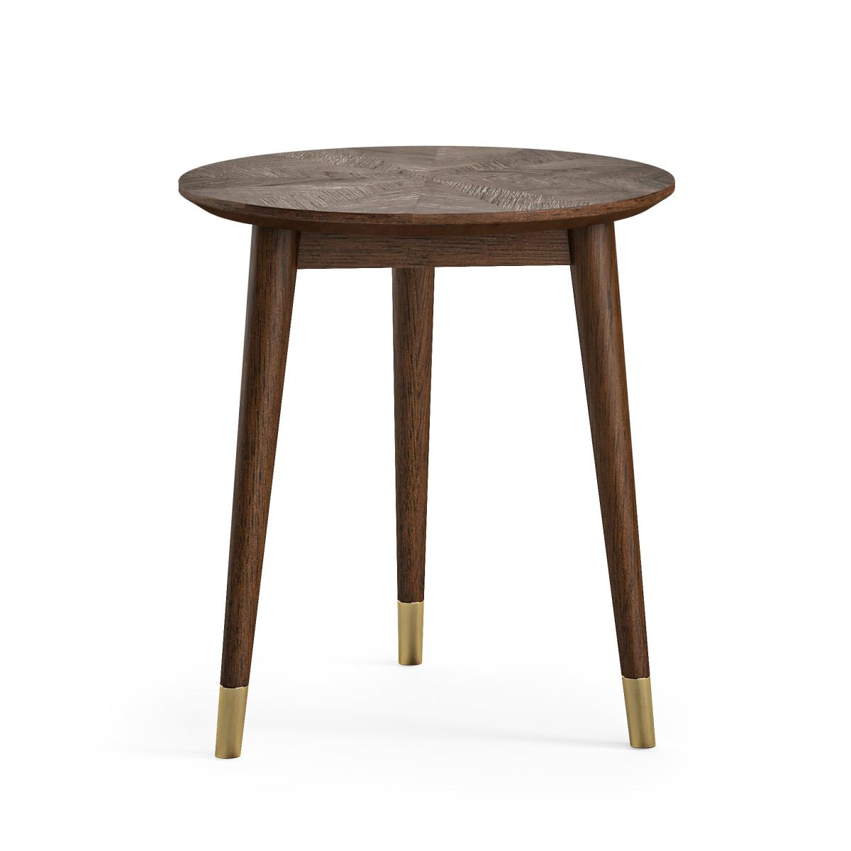 Gambit Round Side Table Dark Oak – image 2
