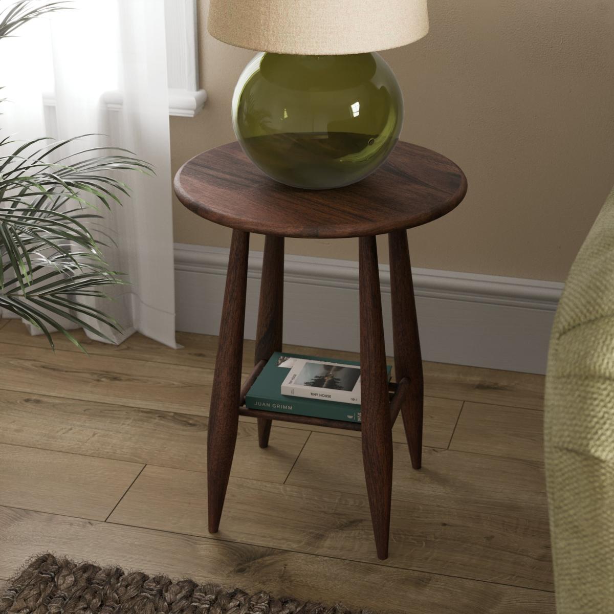 Haider Side Table, Acacia Wood – image 2