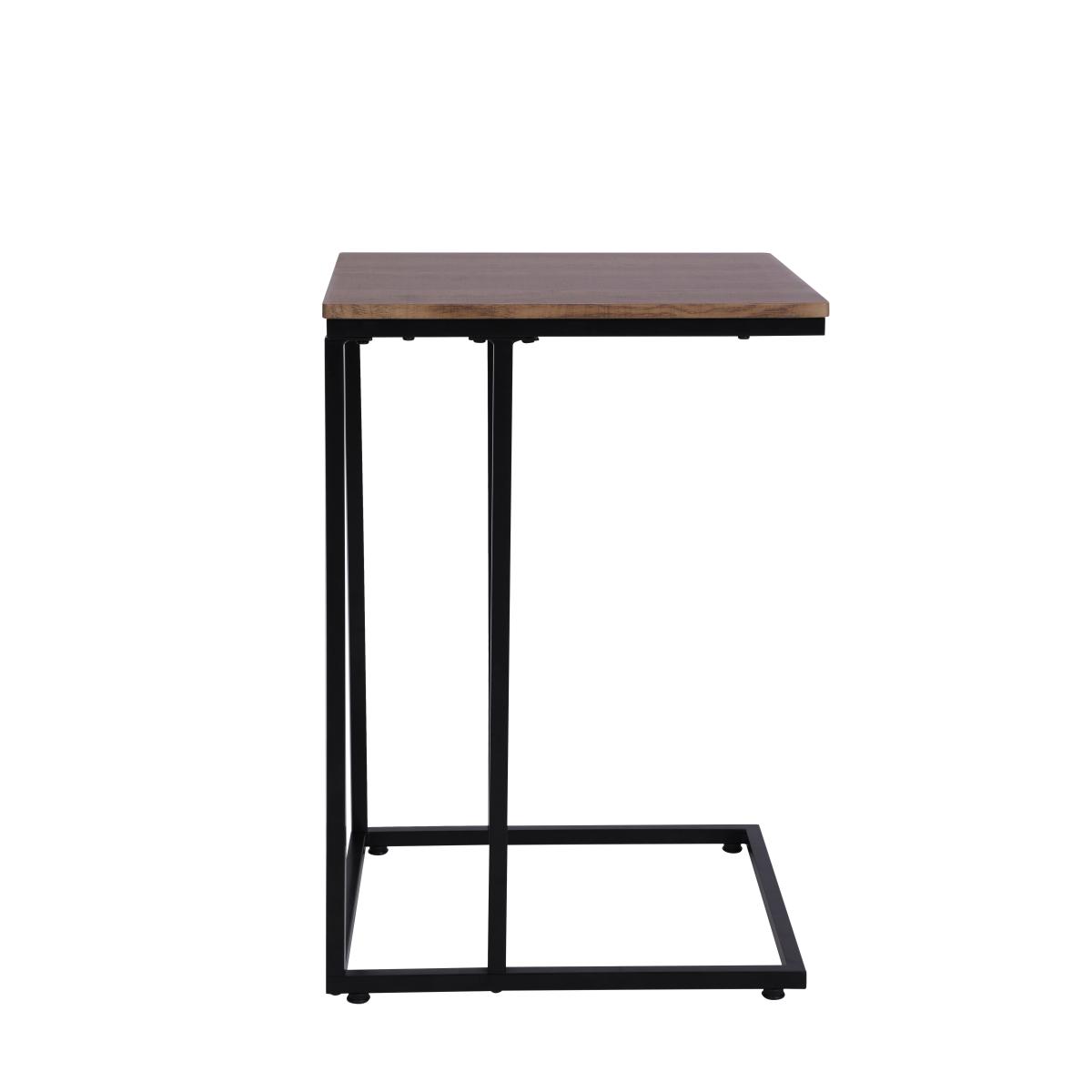 Charlie Rustic Wood Effect Side Table Brown – image 2