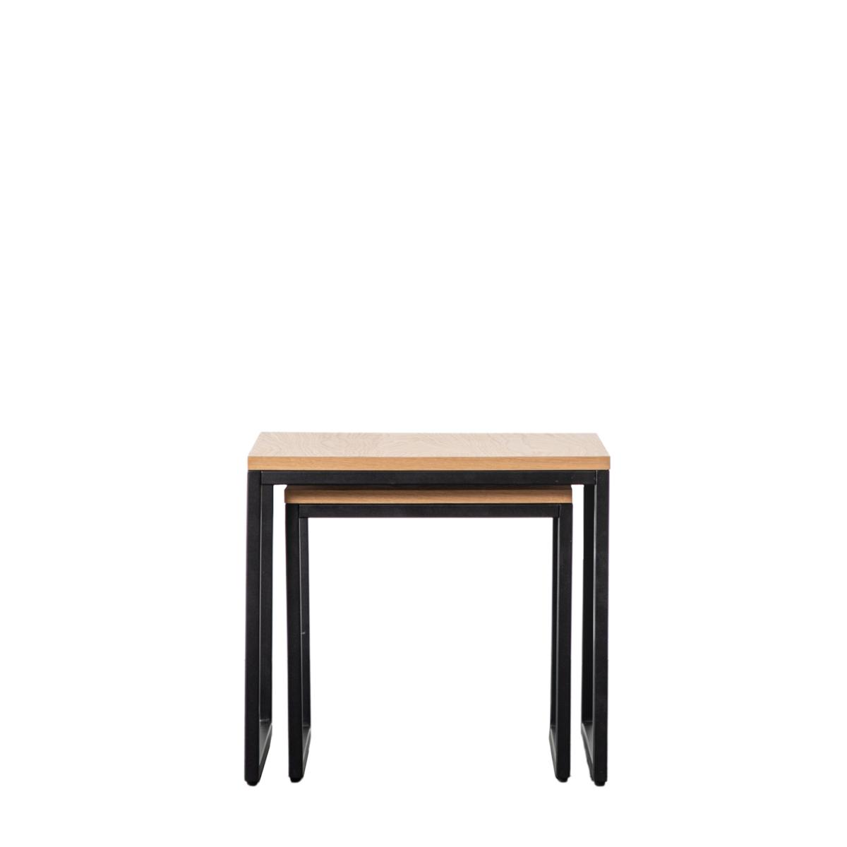Indio Nest of Side Tables Light Wood – image 3