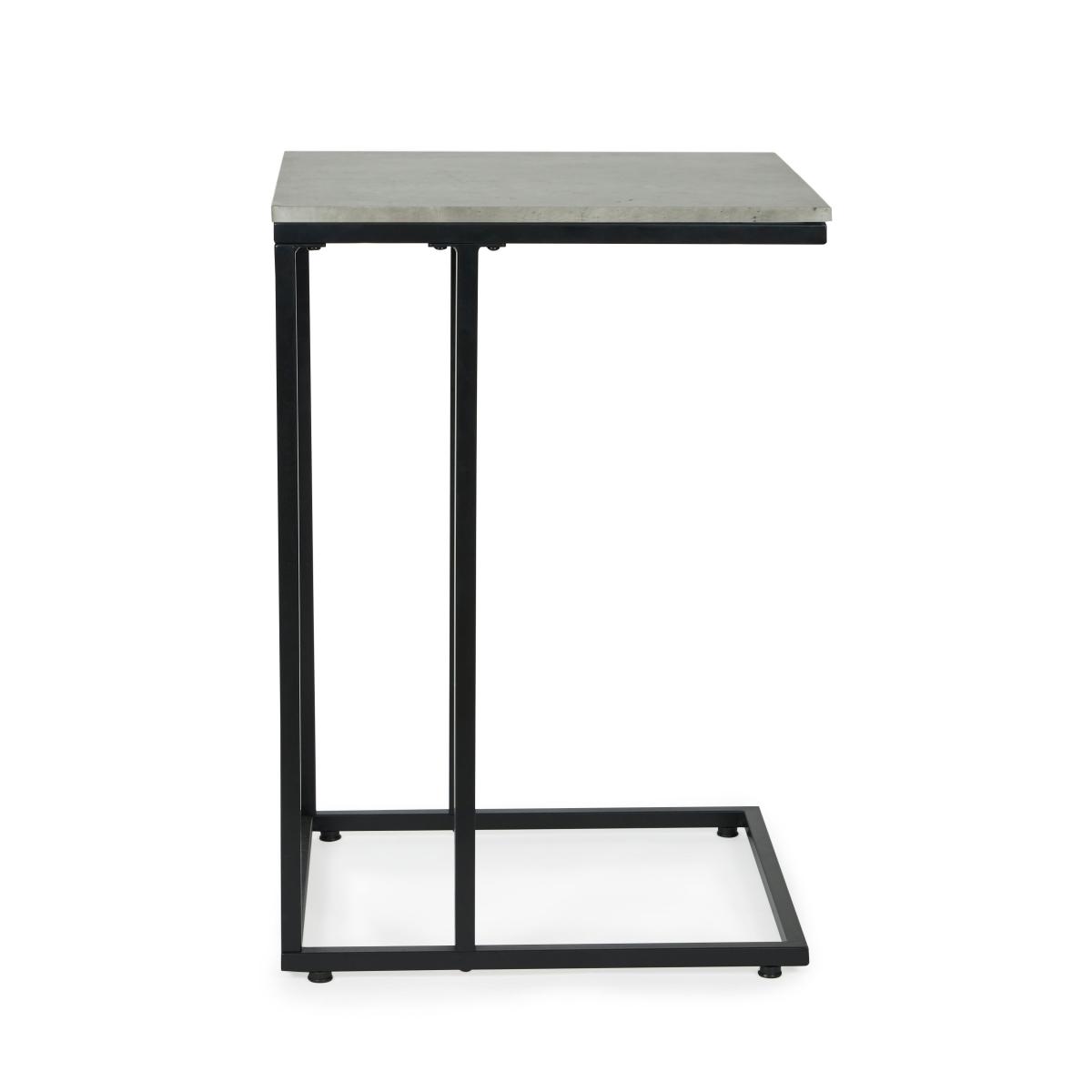 Charlie Concrete Effect Side Table Grey – image 5