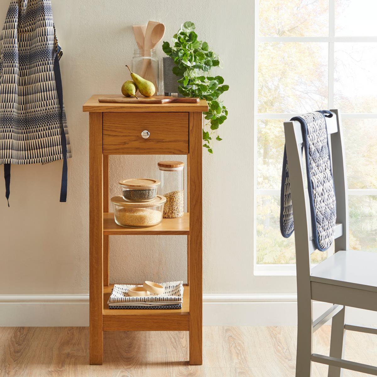 Bromley Tall Storage Unit Oak (Brown) – image 1