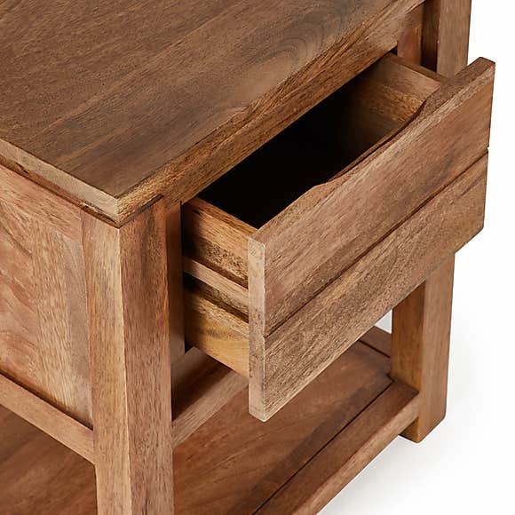 Harlam Side Table Brown and Grey – image 5