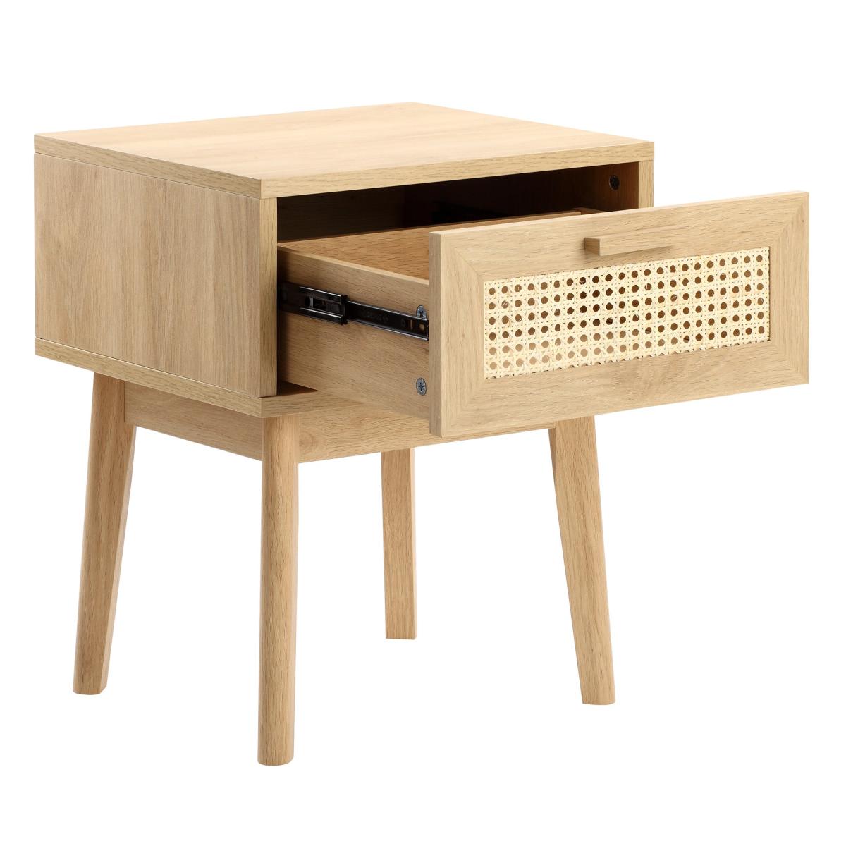 Java 1 Drawer Side Table, Light Oak Light Oak – image 4