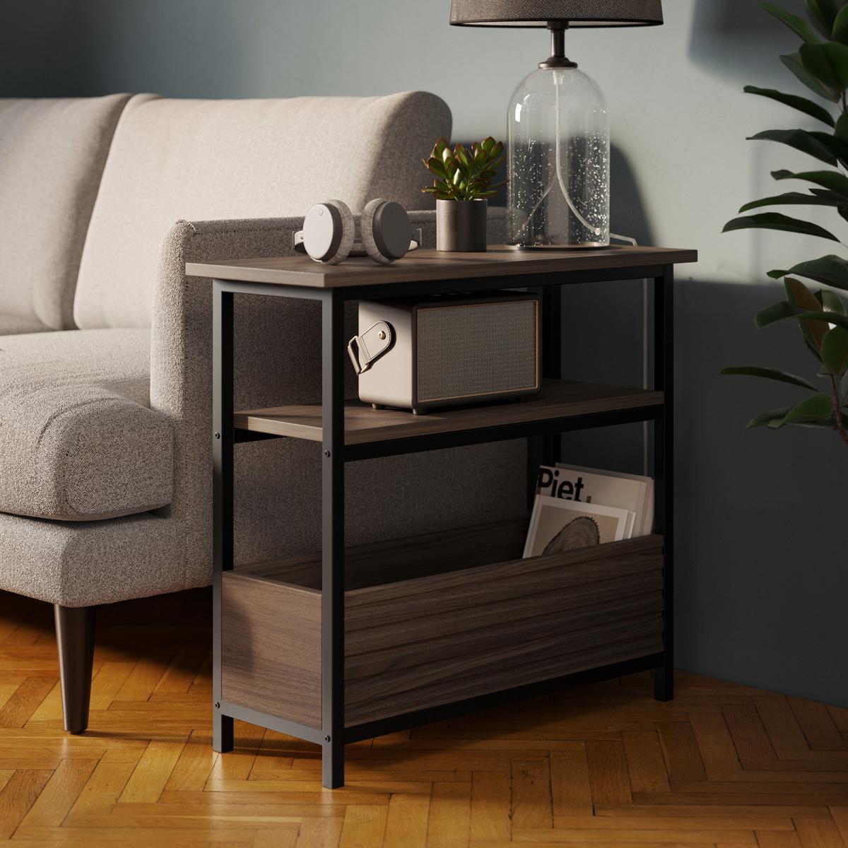 Bryant Wide Side Table Walnut – image 2