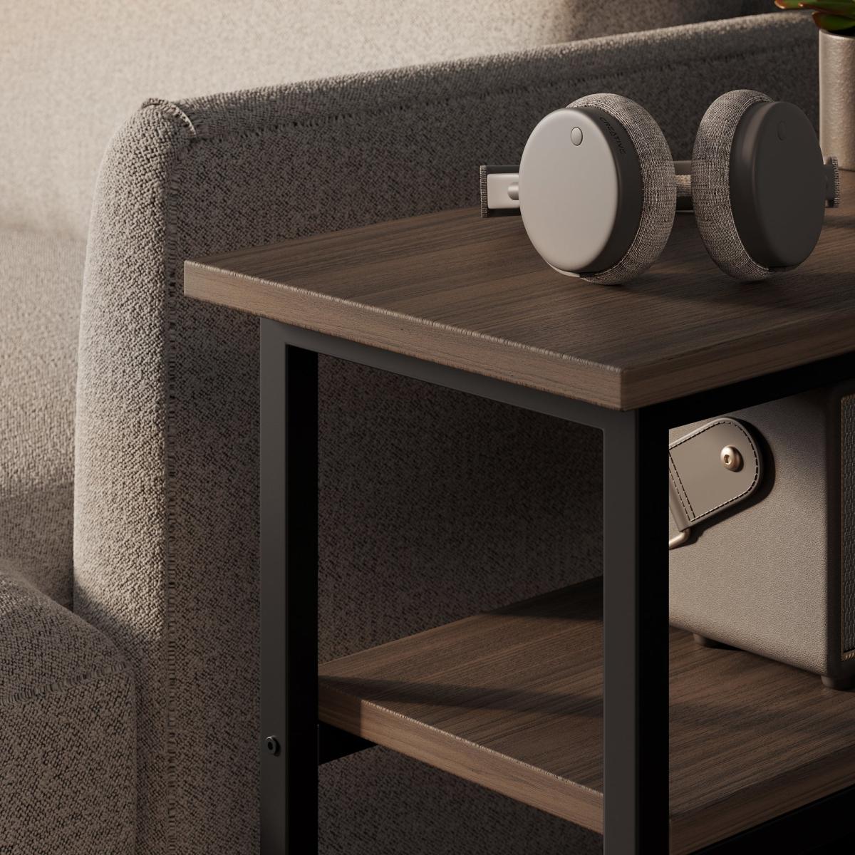 Bryant Wide Side Table Walnut – image 3