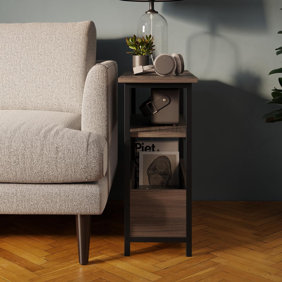 Bryant Wide Side Table Walnut – image 1