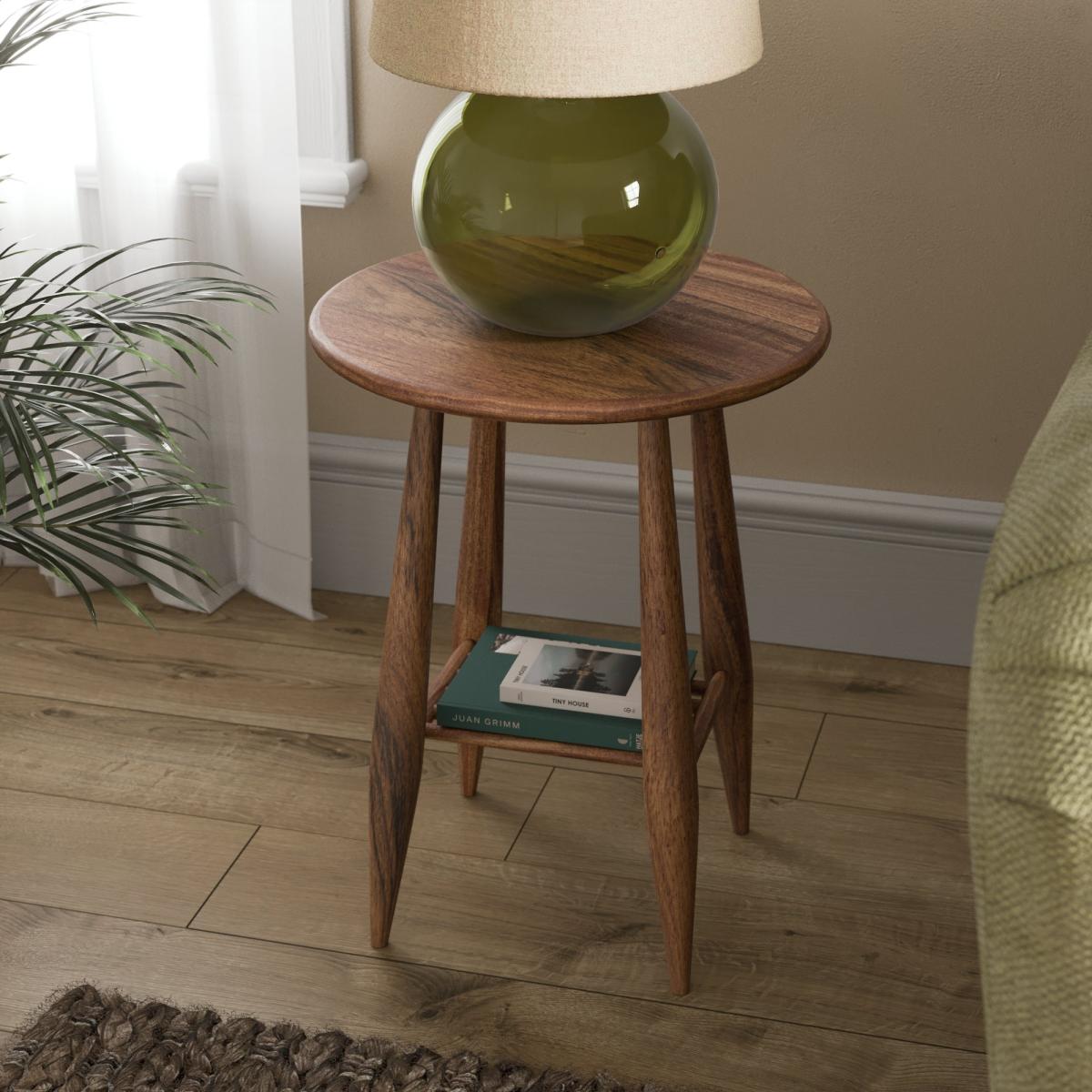 Haider Side Table, Acacia Wood – image 2