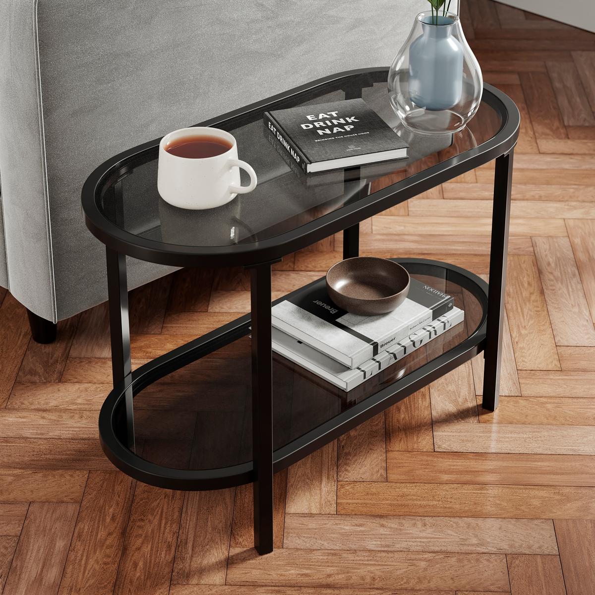 Sofia Long Side Table Black – image 3