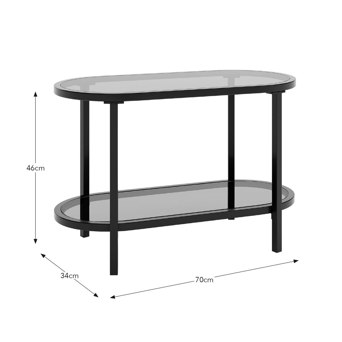 Sofia Long Side Table Black – image 7