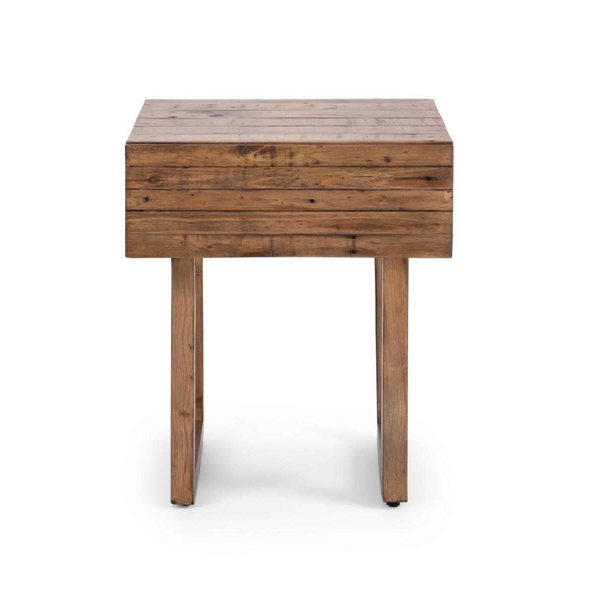 Woburn 1 Drawer Lamp Table Brown – image 5