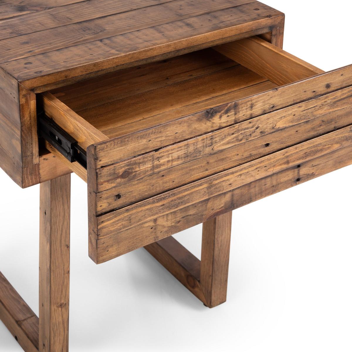 Woburn 1 Drawer Lamp Table Brown – image 6