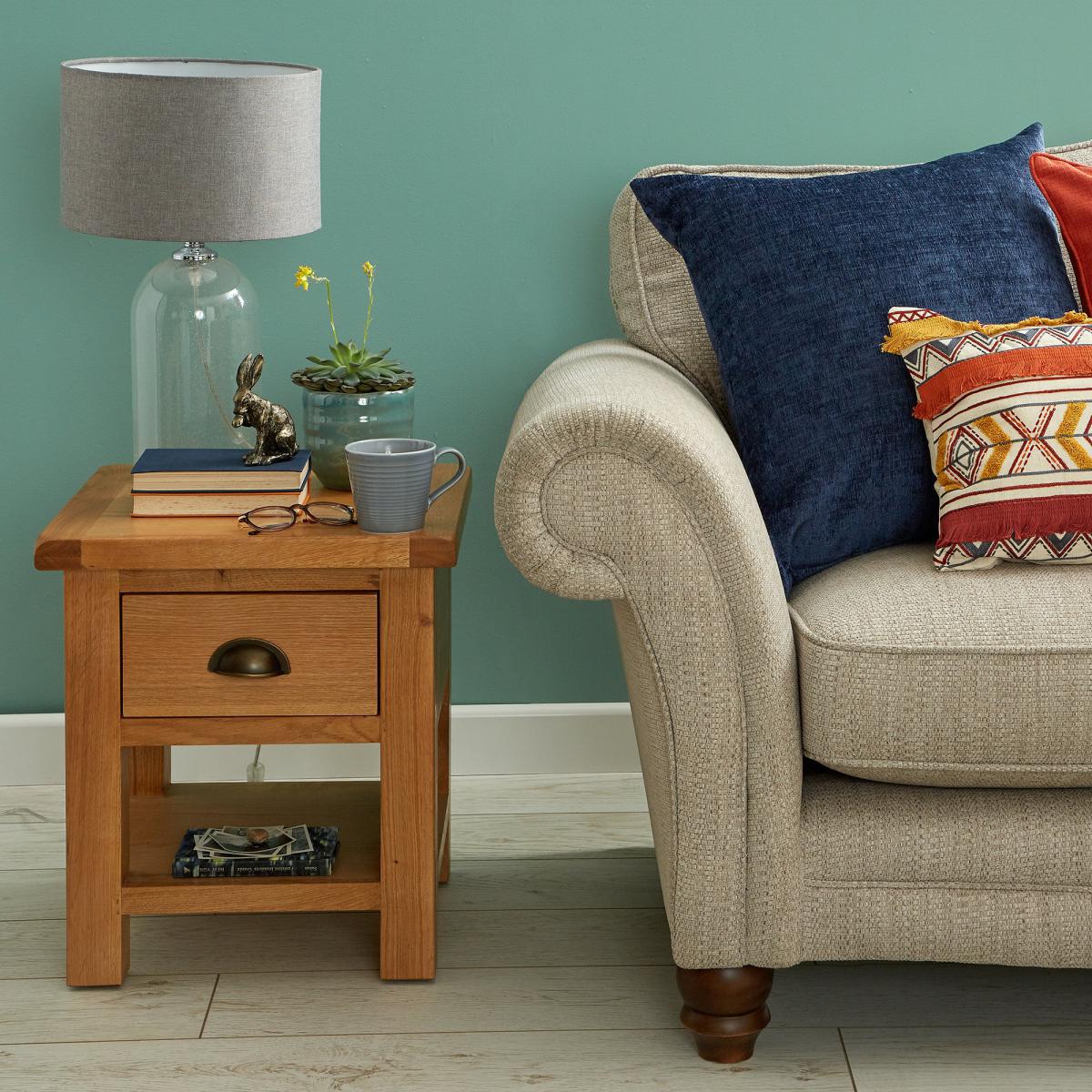 Sherbourne Oak Lamp Table Natural – image 2