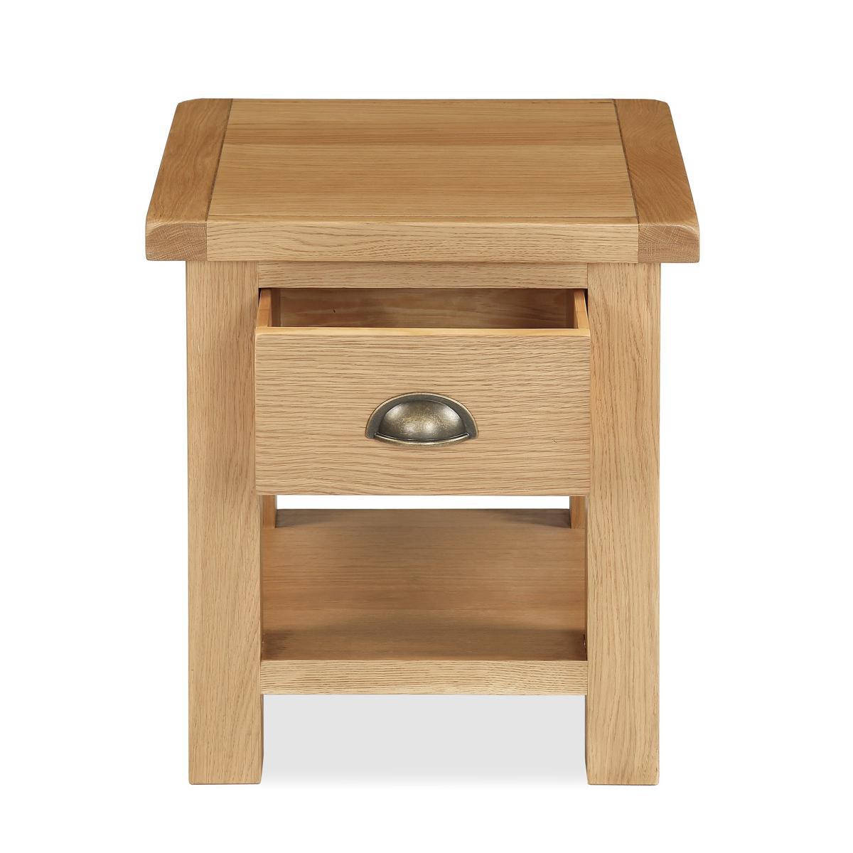 Sherbourne Oak Lamp Table Natural – image 4