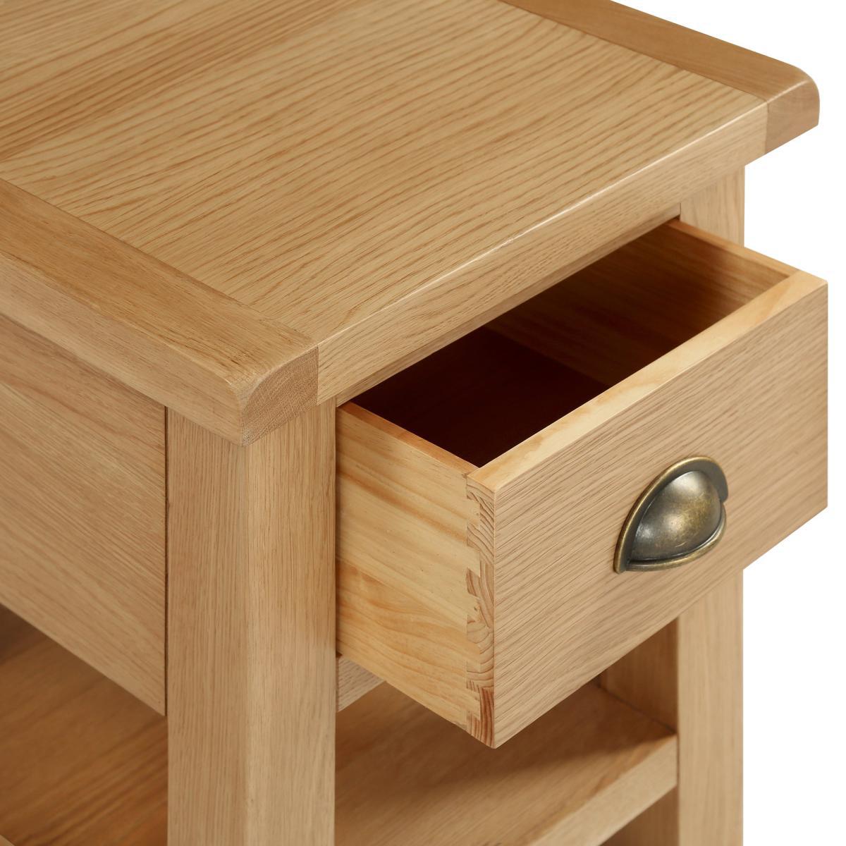 Sherbourne Oak Lamp Table Natural – image 6