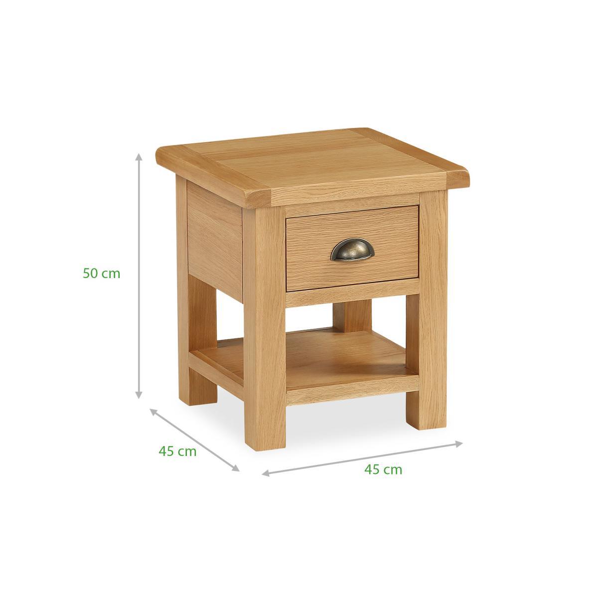 Sherbourne Oak Lamp Table Natural – image 8