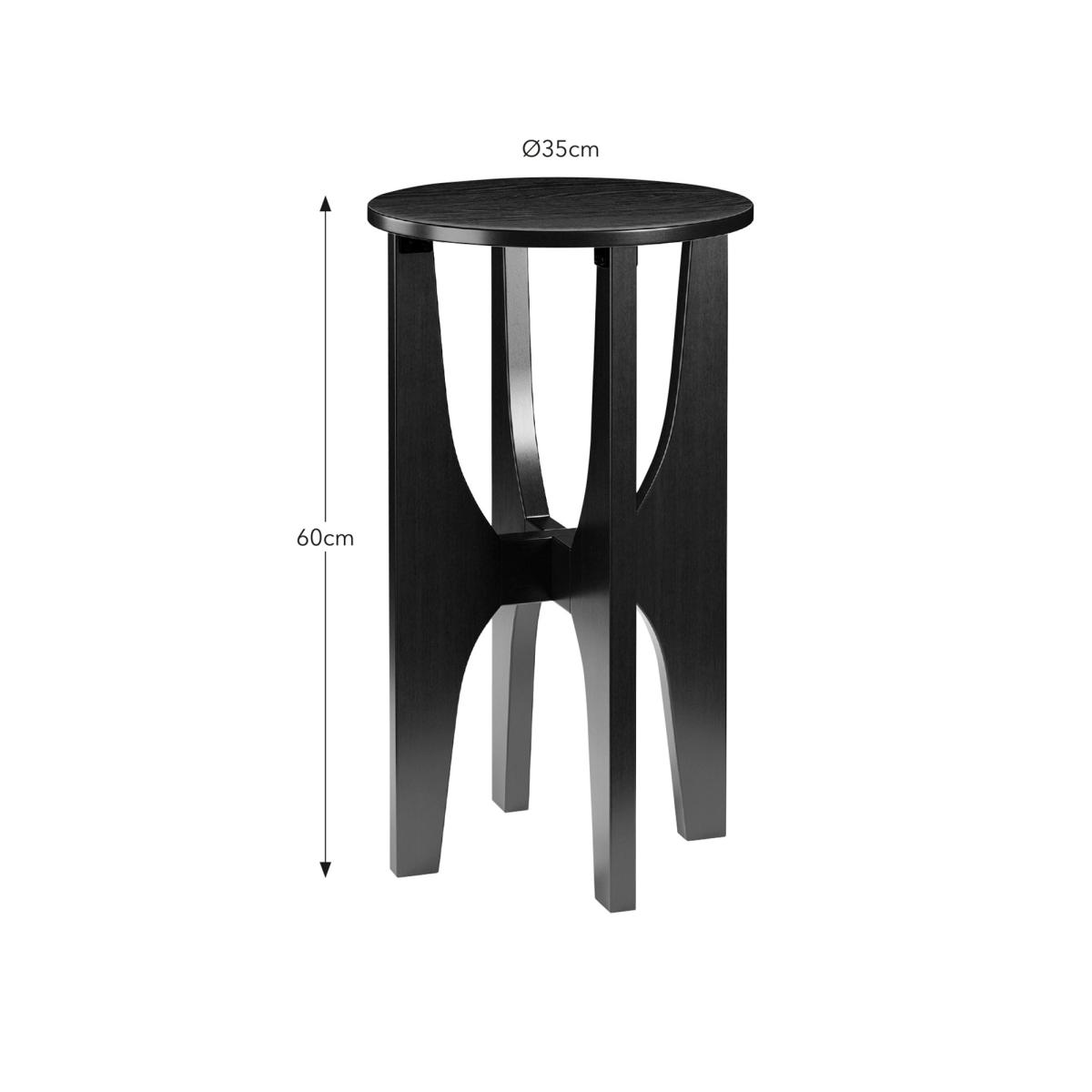 Carlo Side Table Black Black – image 7