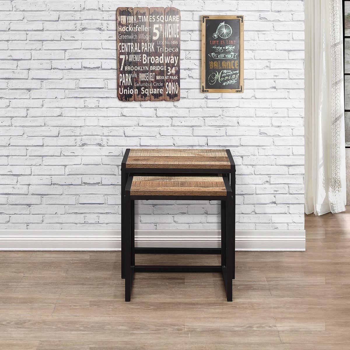 Urban Rustic Nest of Tables - Natural Natural – image 3