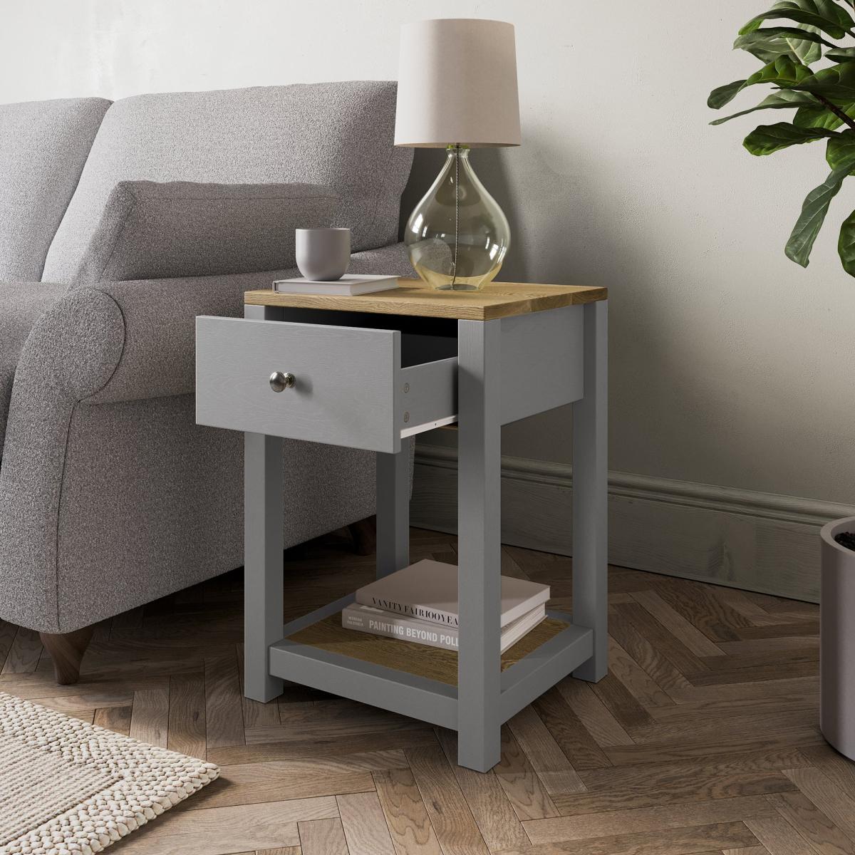 Olney Side Table Grey – image 3