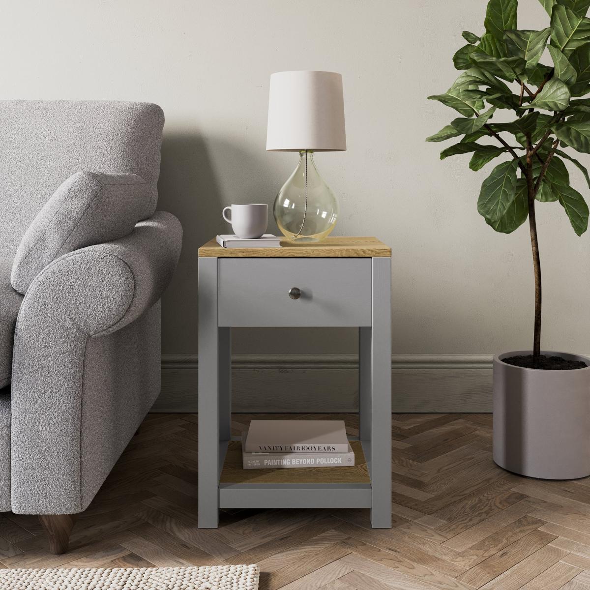 Olney Side Table Grey – image 1