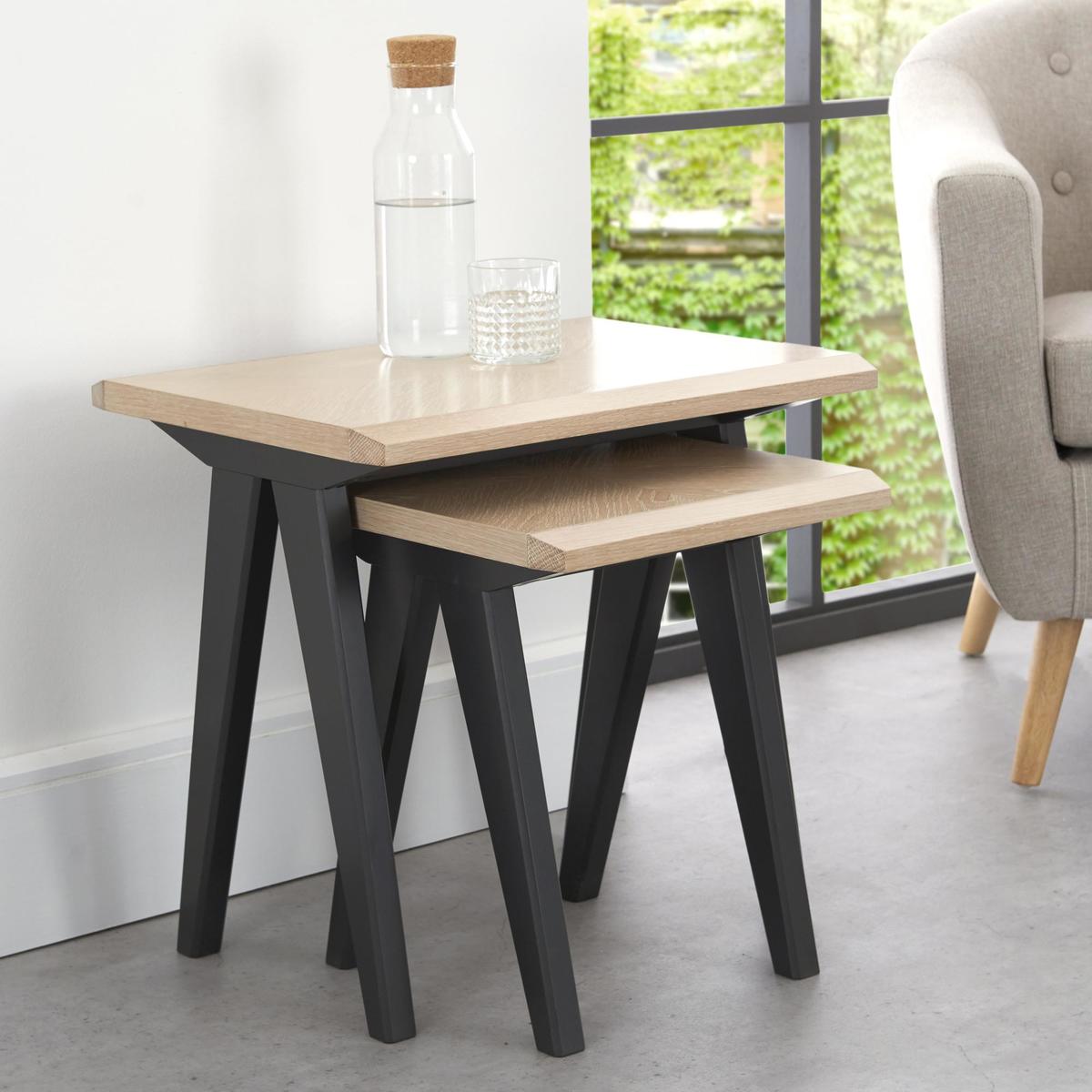 Brunel Nest of Tables Wood (Brown) – image 3
