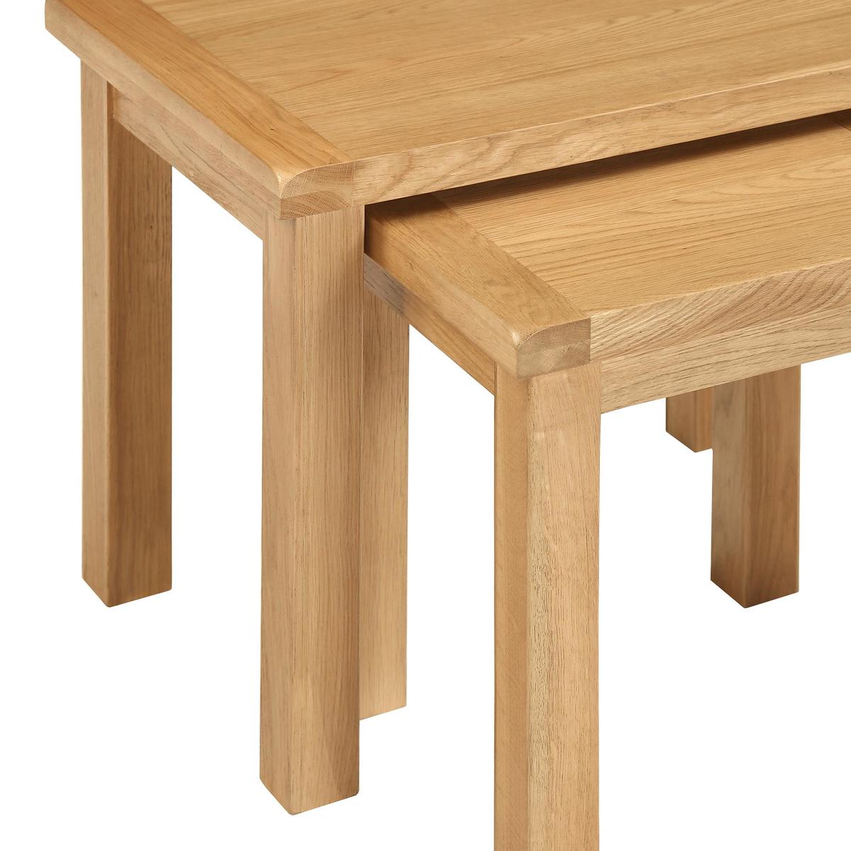 Sherbourne Oak Nest of Tables Natural – image 3