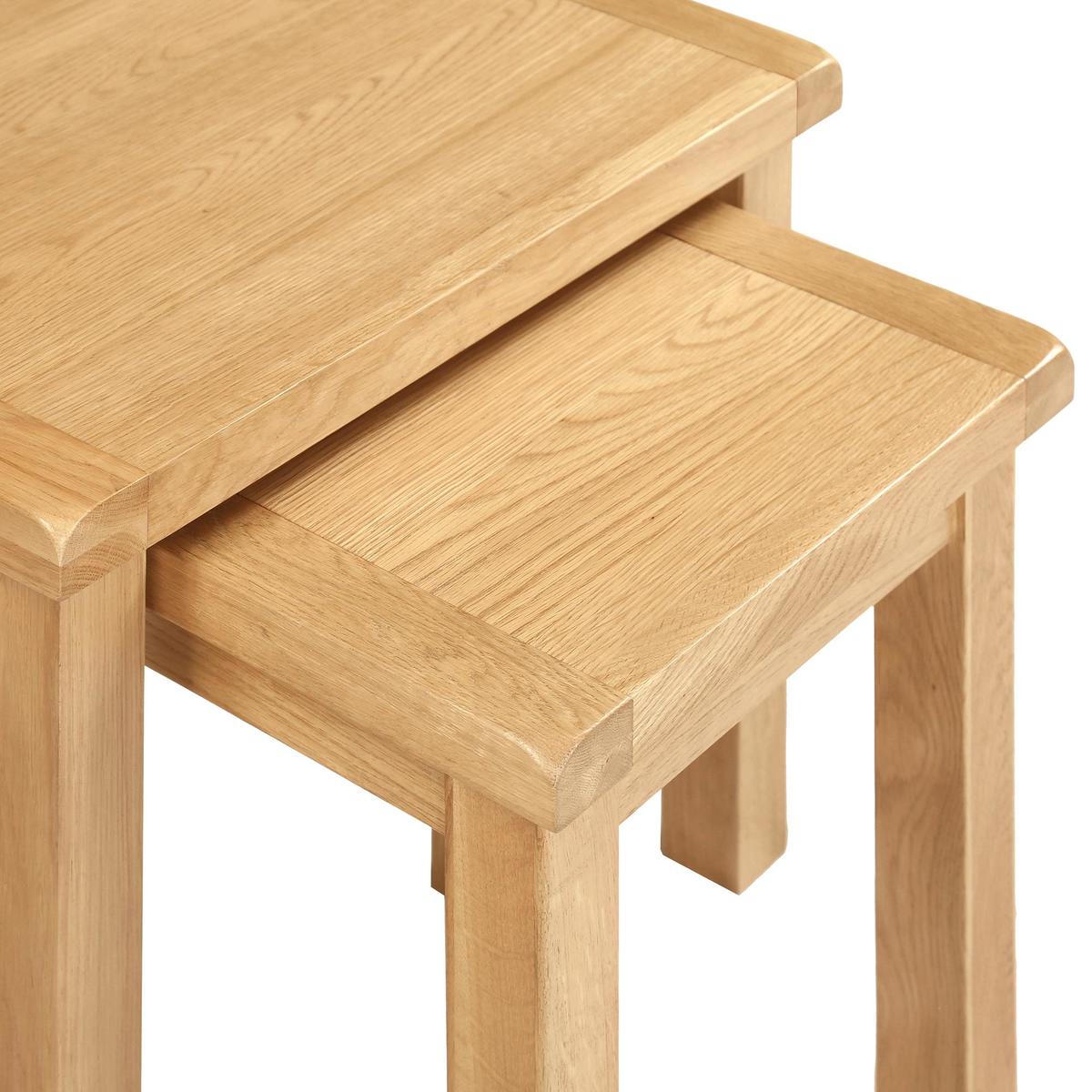 Sherbourne Oak Nest of Tables Natural – image 4