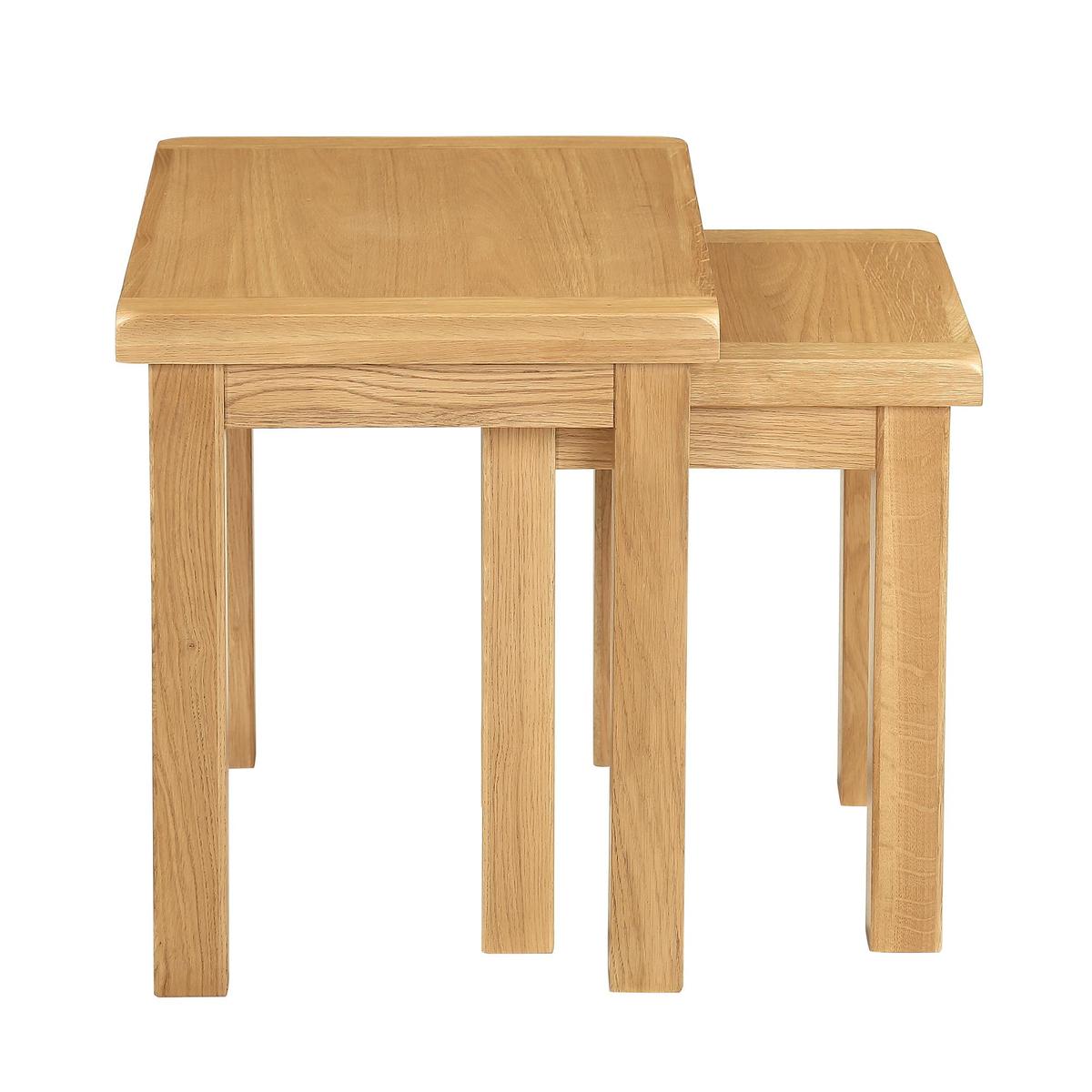 Sherbourne Oak Nest of Tables Natural – image 5
