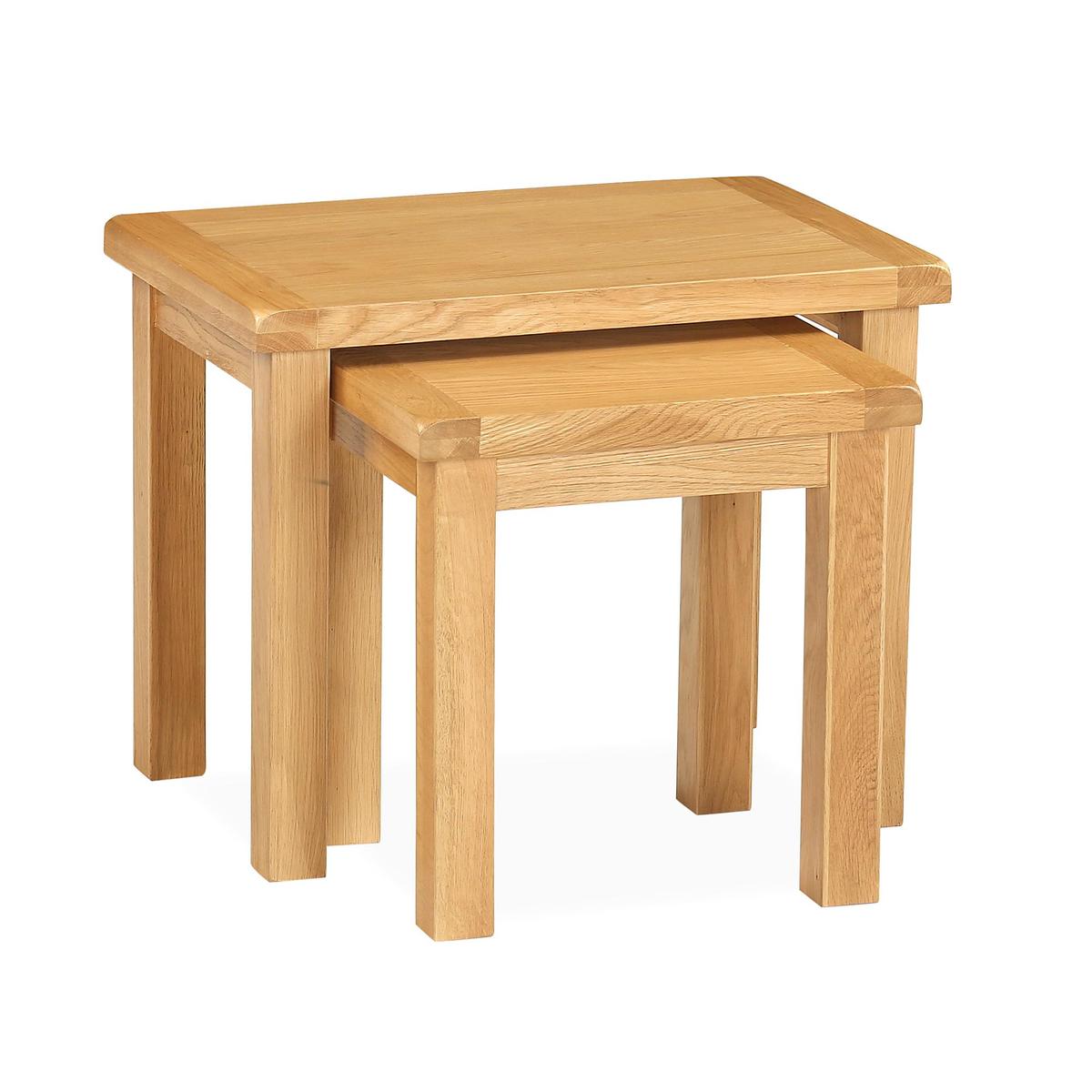 Sherbourne Oak Nest of Tables Natural – image 7