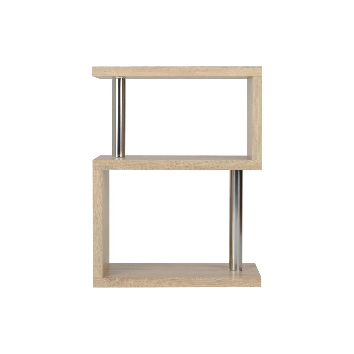 Charisma 3 Shelf Side Table Oak (Brown) – image 2
