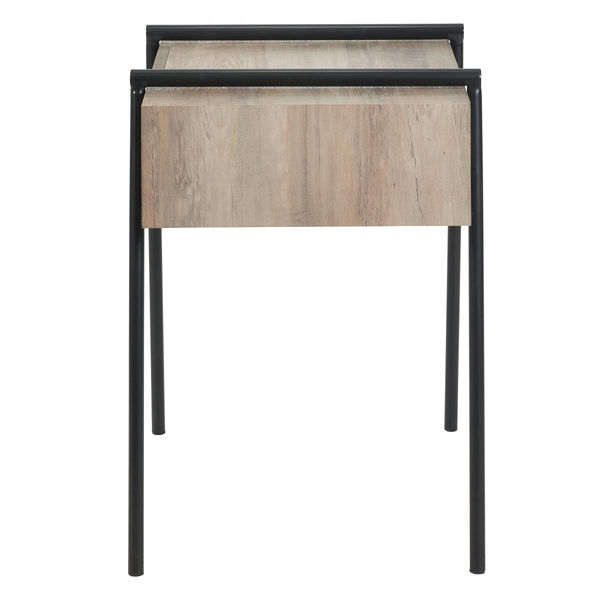 Osato 1 Drawer Side Table Brown – image 4