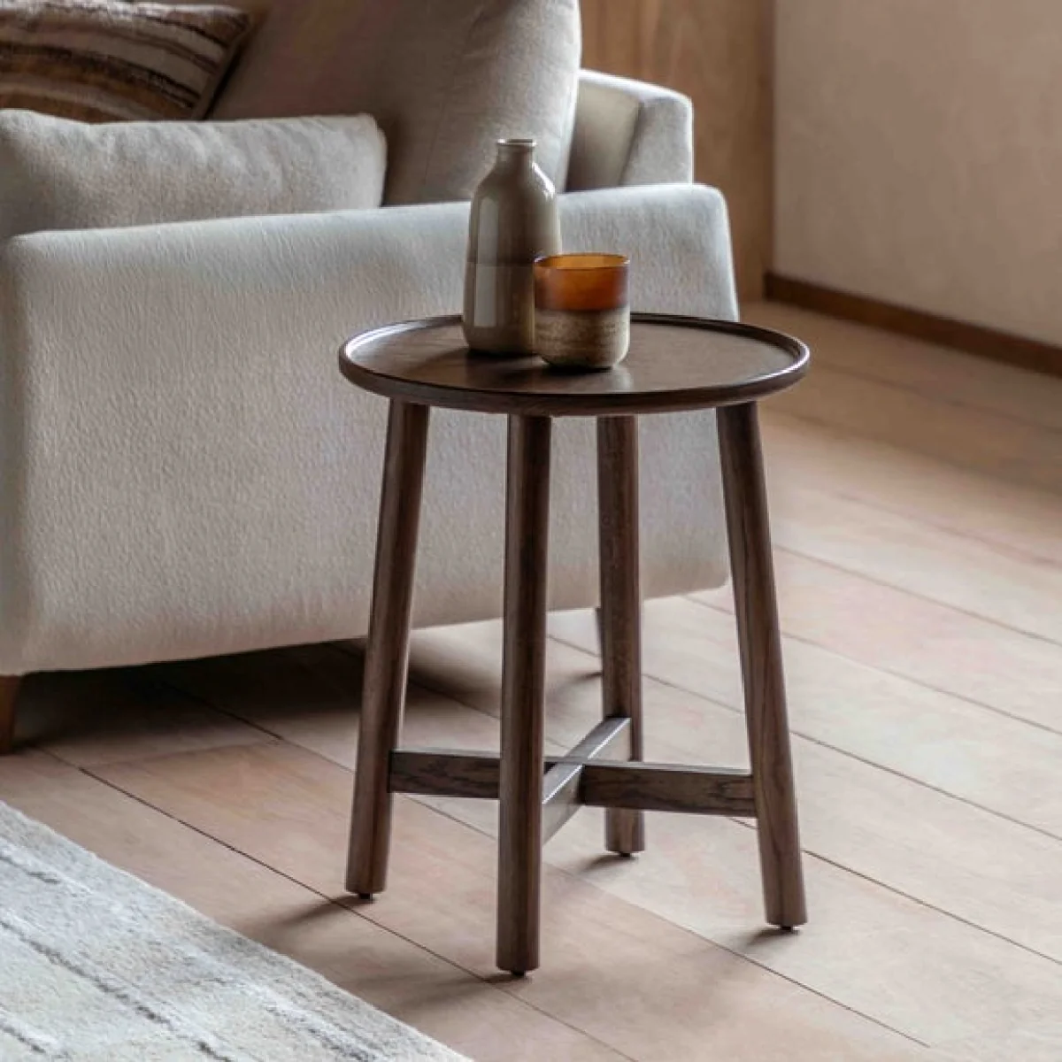 Kalia Side Table, Oak Effect – image 1